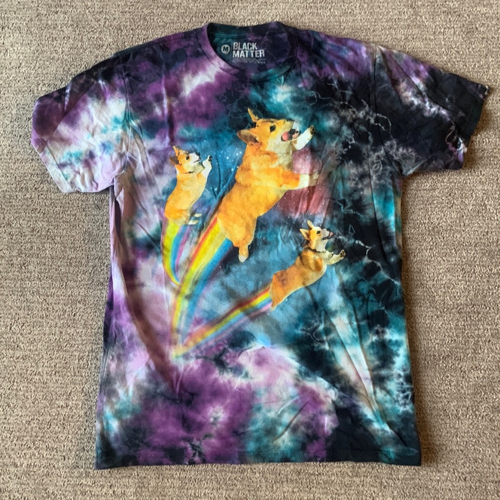 Black Matter tie dye cat shirt. Medium.